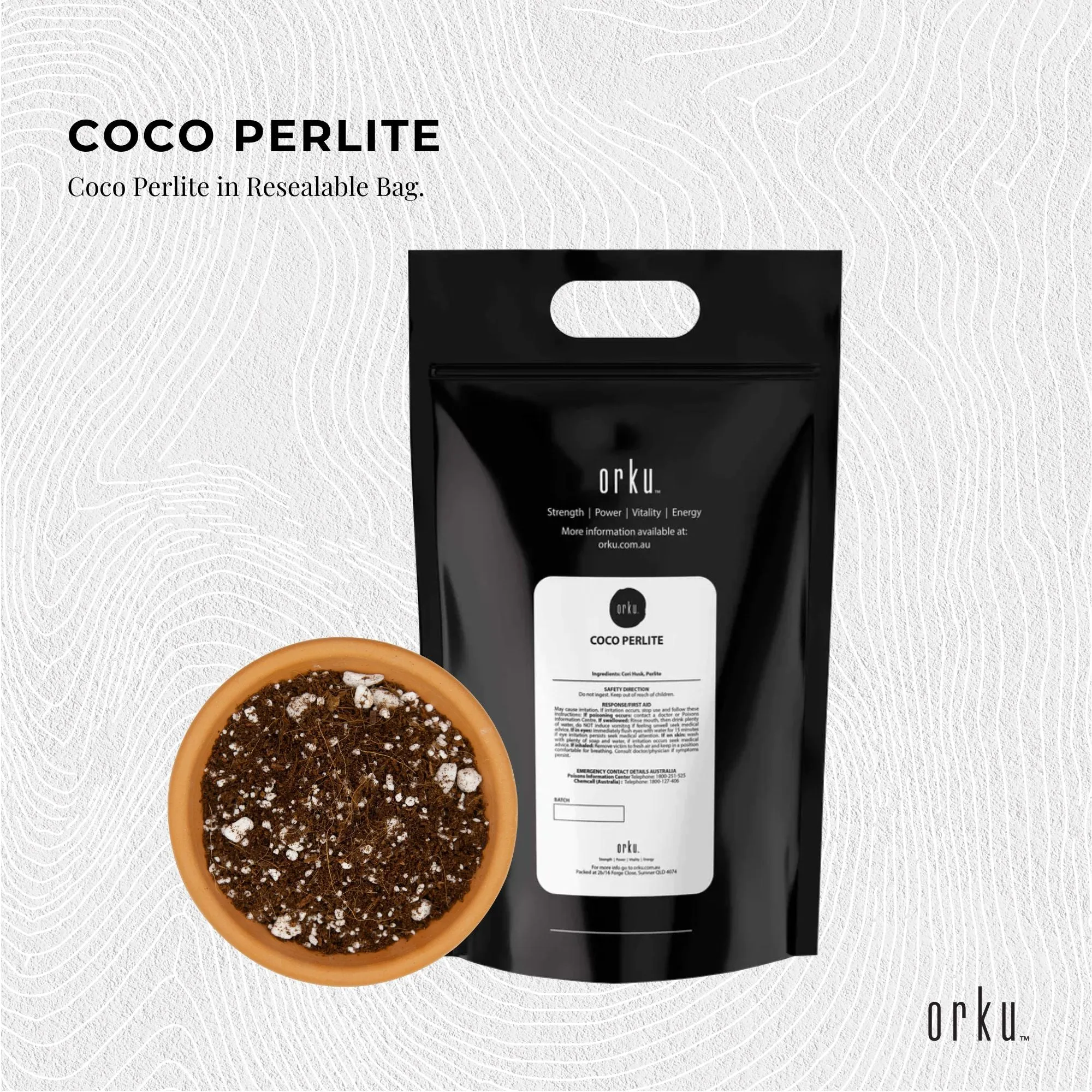 20L Premium Coco Perlite Mix | 70% Coir Husk 30% Hydroponic Plant Growing Medium