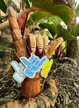 6 Pack Assorted - Shaka Fresh Air Freshener - Surf Wax Scent