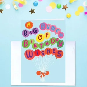 A Big Bunch Of Birthday Wishes - Greeting Card