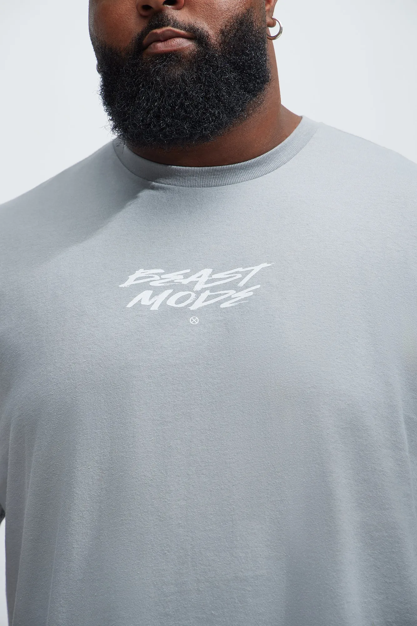 Beast Mode Activated Short Sleeve Tee - Grey