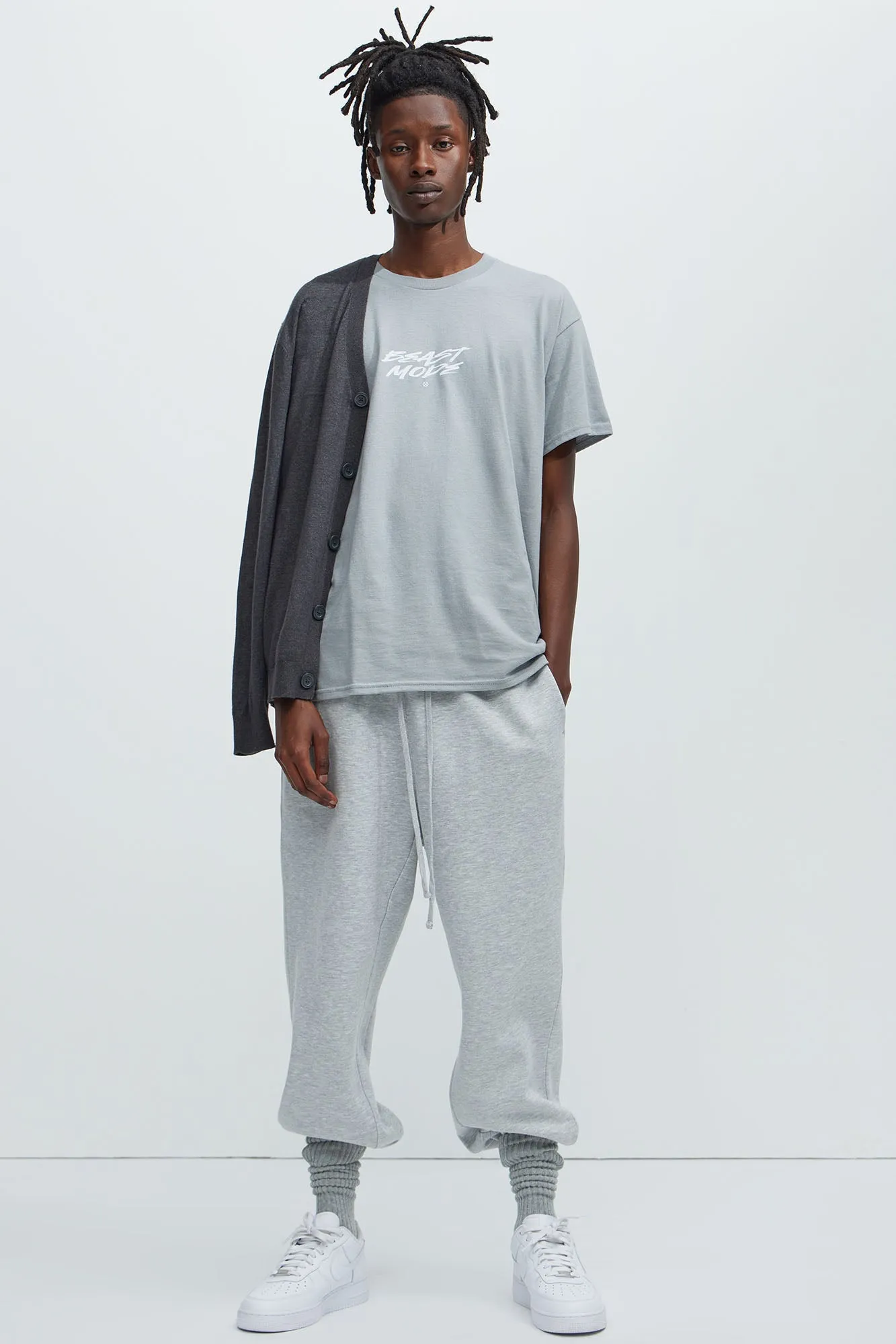 Beast Mode Activated Short Sleeve Tee - Grey