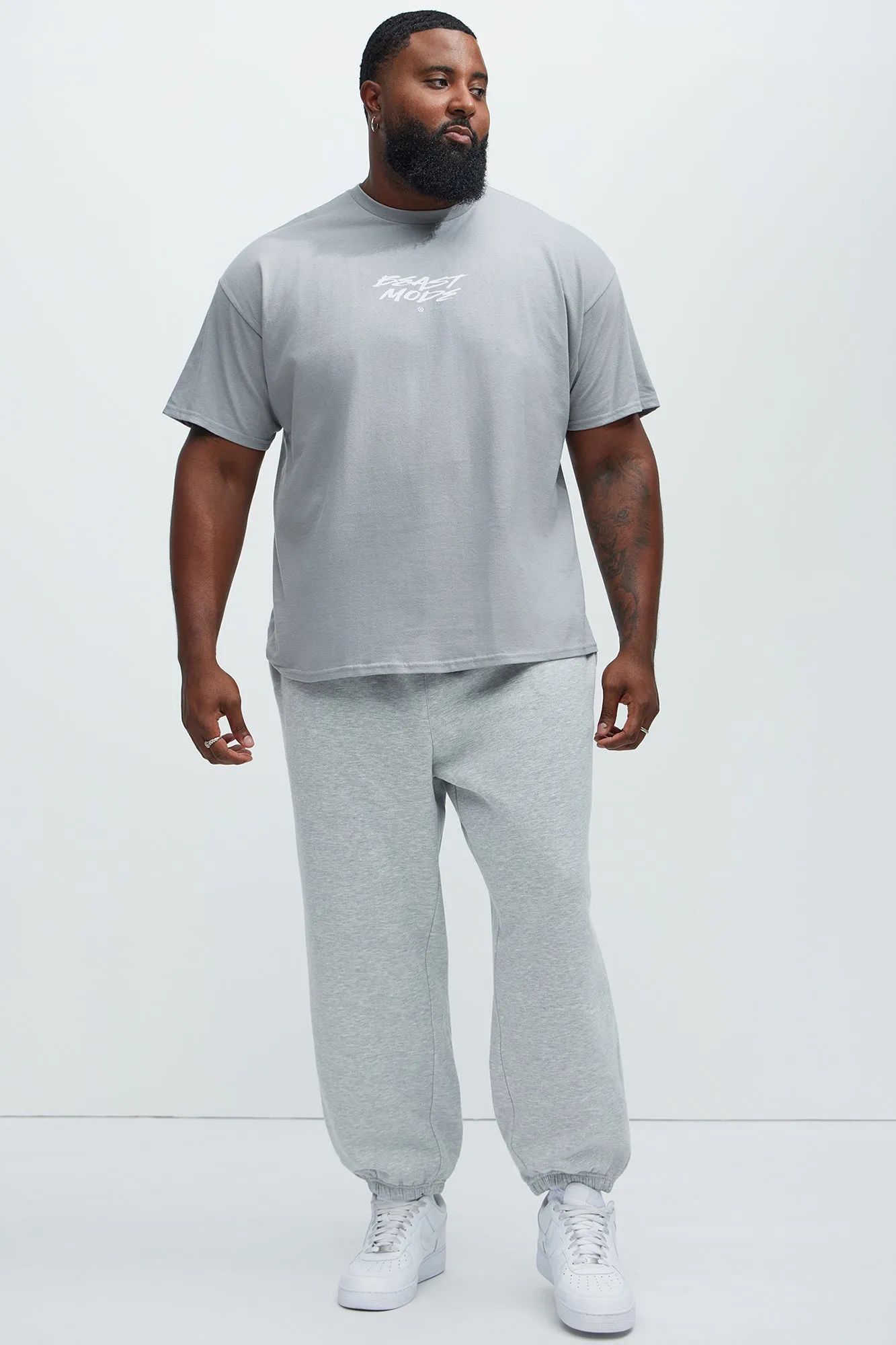 Beast Mode Activated Short Sleeve Tee - Grey