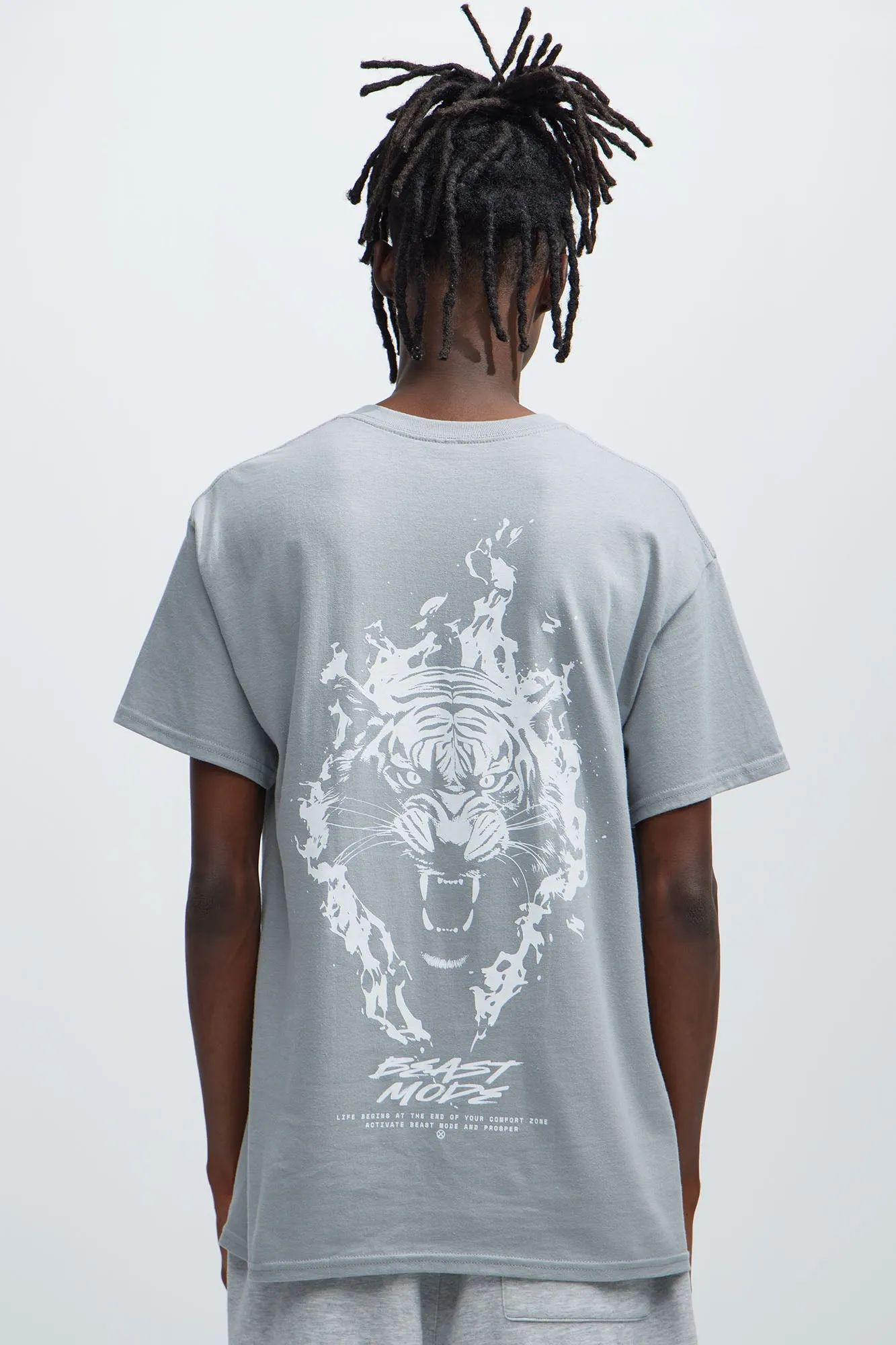 Beast Mode Activated Short Sleeve Tee - Grey