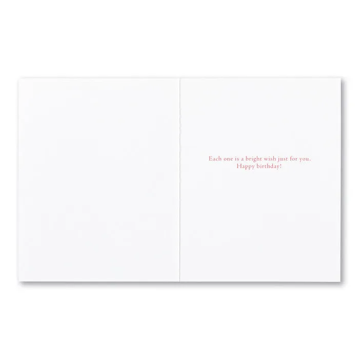 Birthday Card - “There will be many loving thoughts hovering around you like angels today. ”