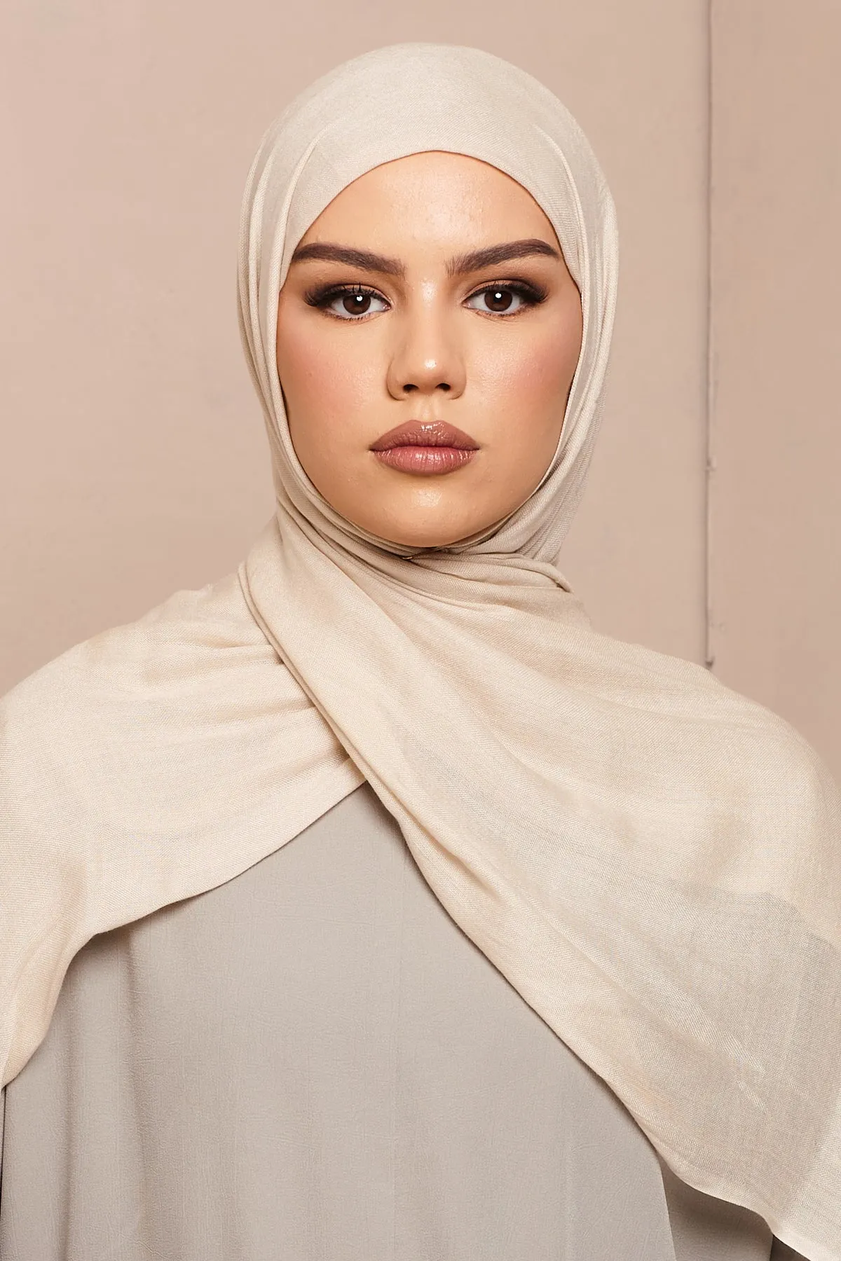 Bone White Lenzing Modal Hijab