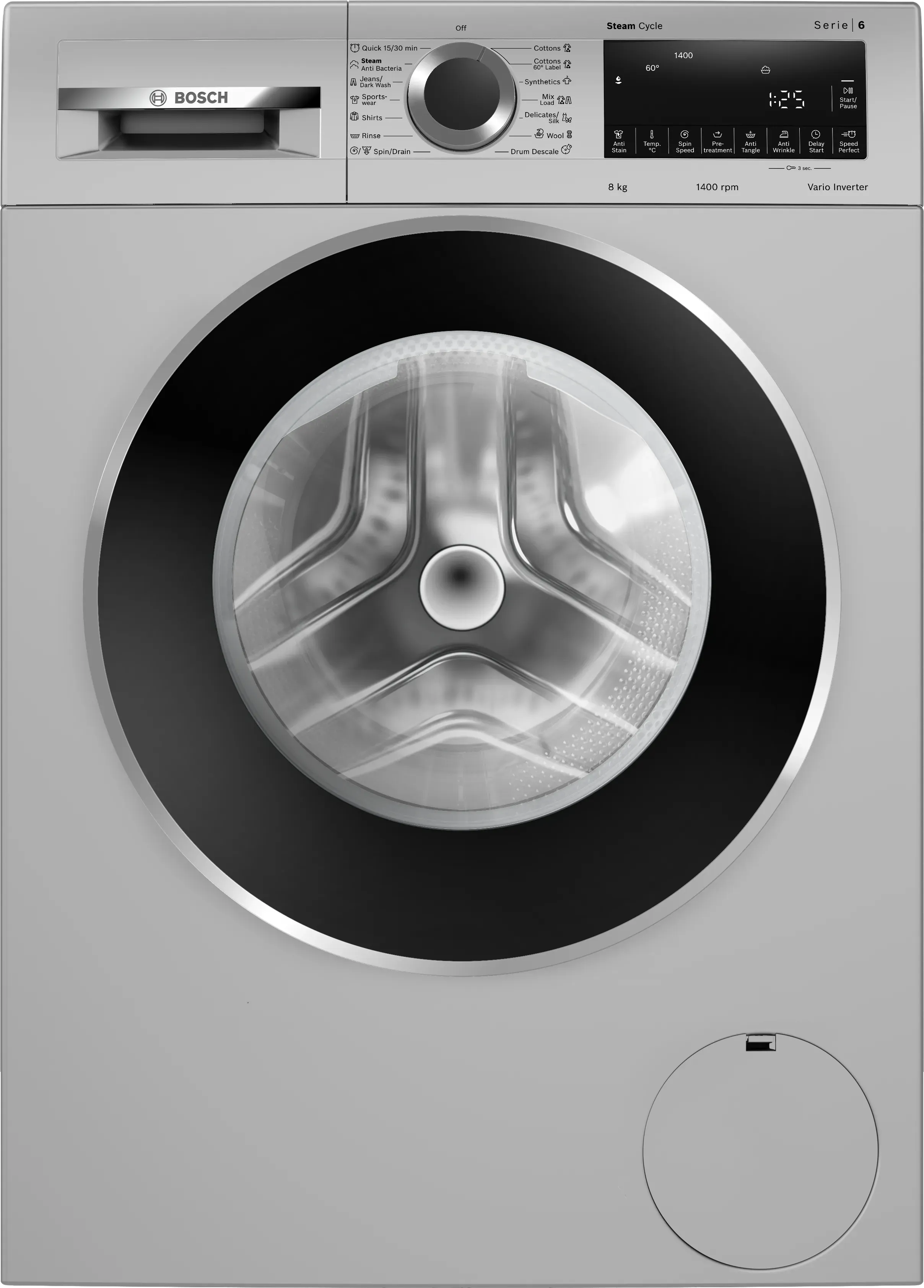 BOSCH WGA2341SIN Series 4 Washing Machine, 8 kg 1400 rpm