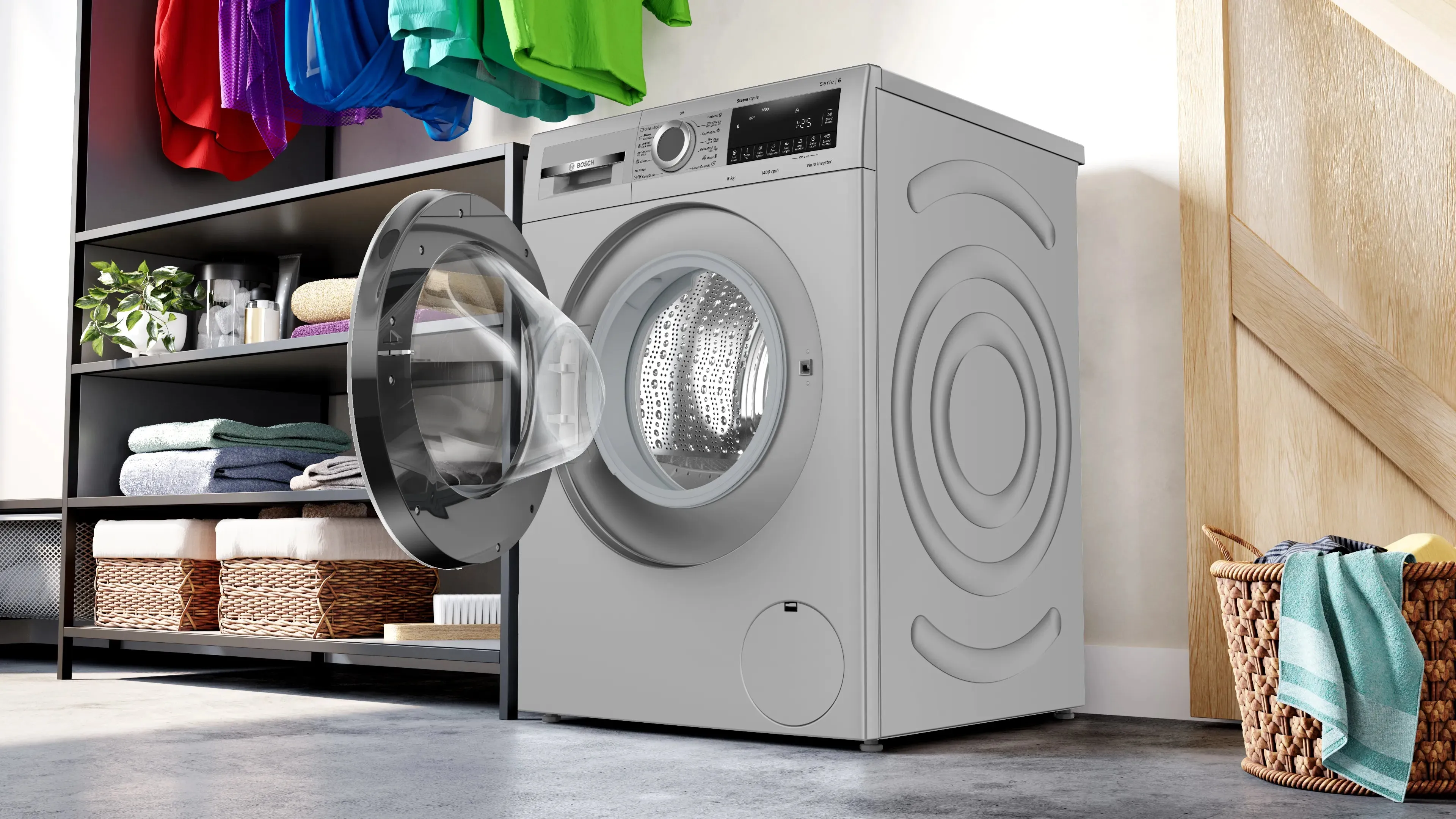 BOSCH WGA2341SIN Series 4 Washing Machine, 8 kg 1400 rpm