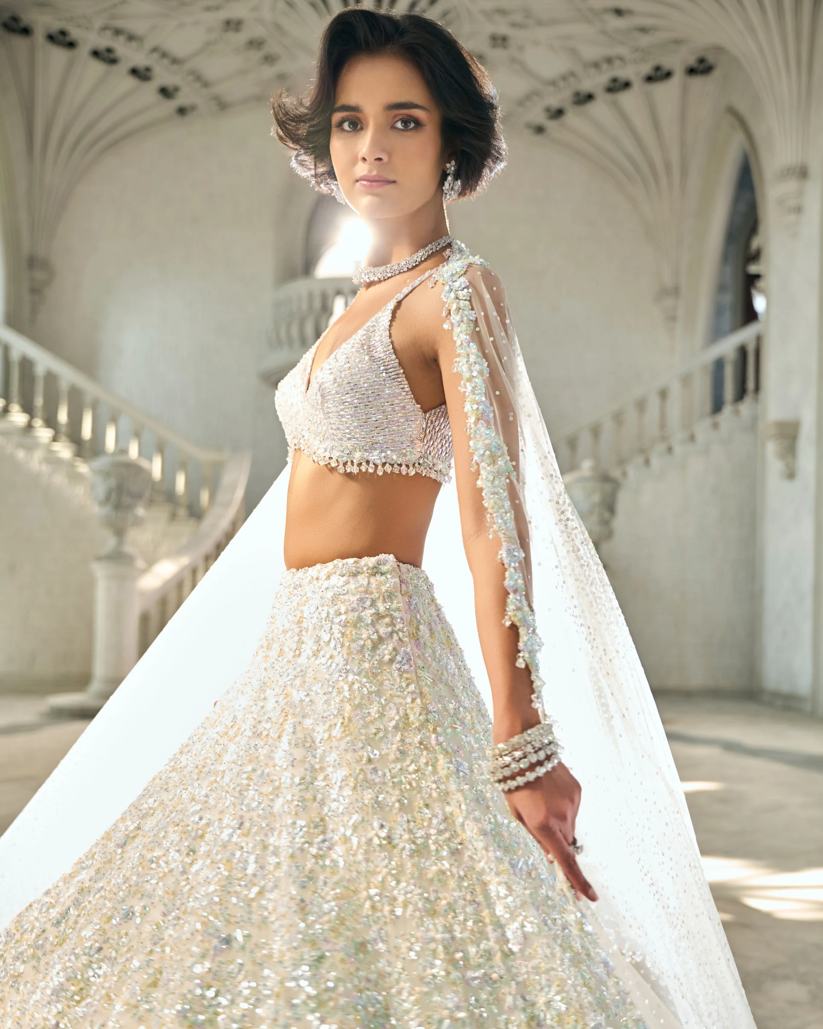 Chapelle Multi-Coloured Sequin Lehenga Set
