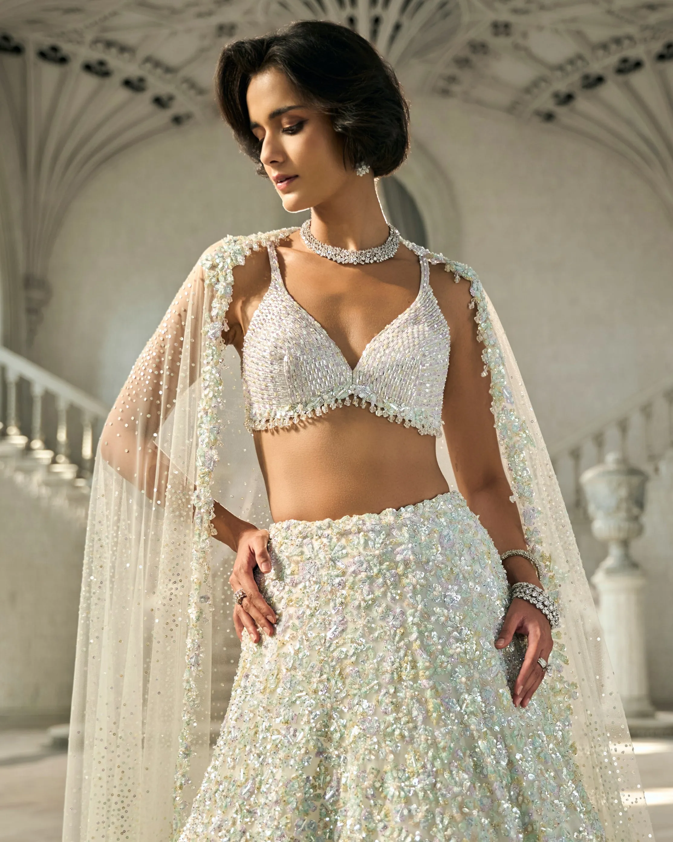 Chapelle Multi-Coloured Sequin Lehenga Set