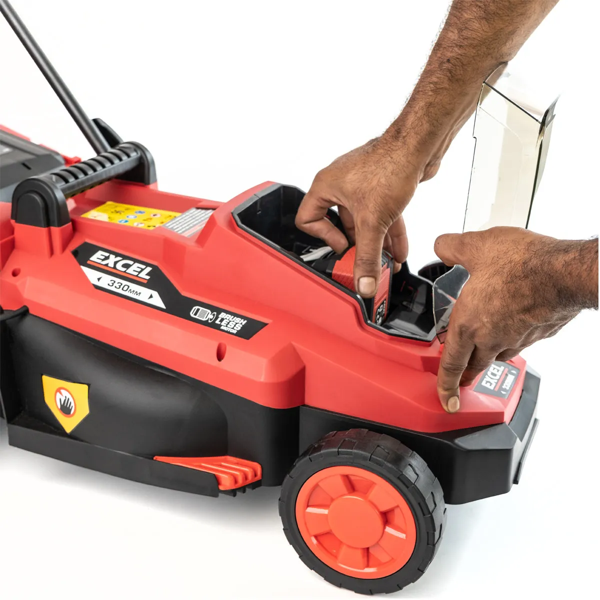 Excel 18V 330mm Brushless Lawn Mower 5 Adjustable Height (Battery & Charger Not Included)