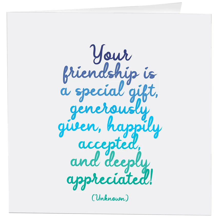 Friendship Is Special Greeting Card