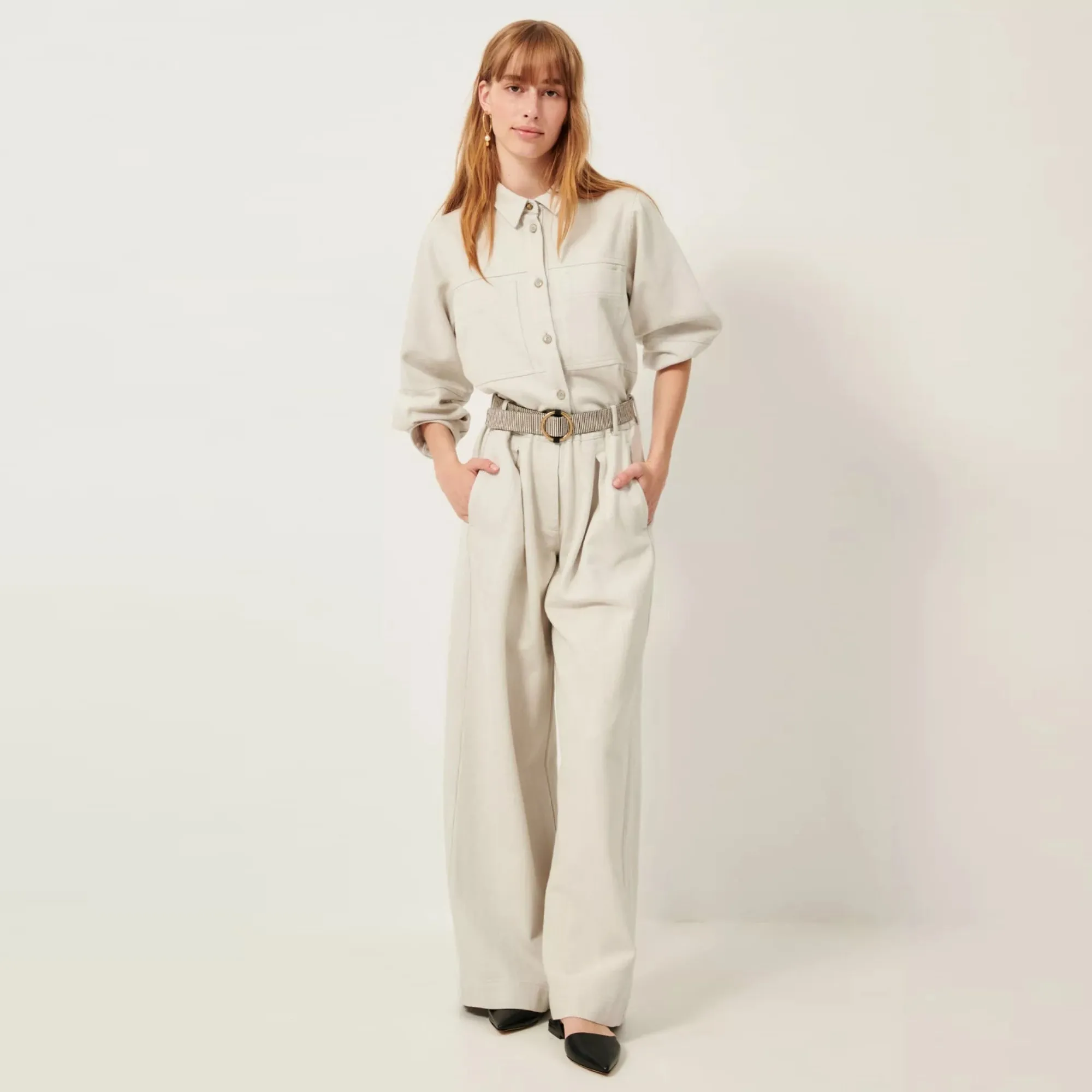 Leone Overshirt Puff Sleeve (Icy)