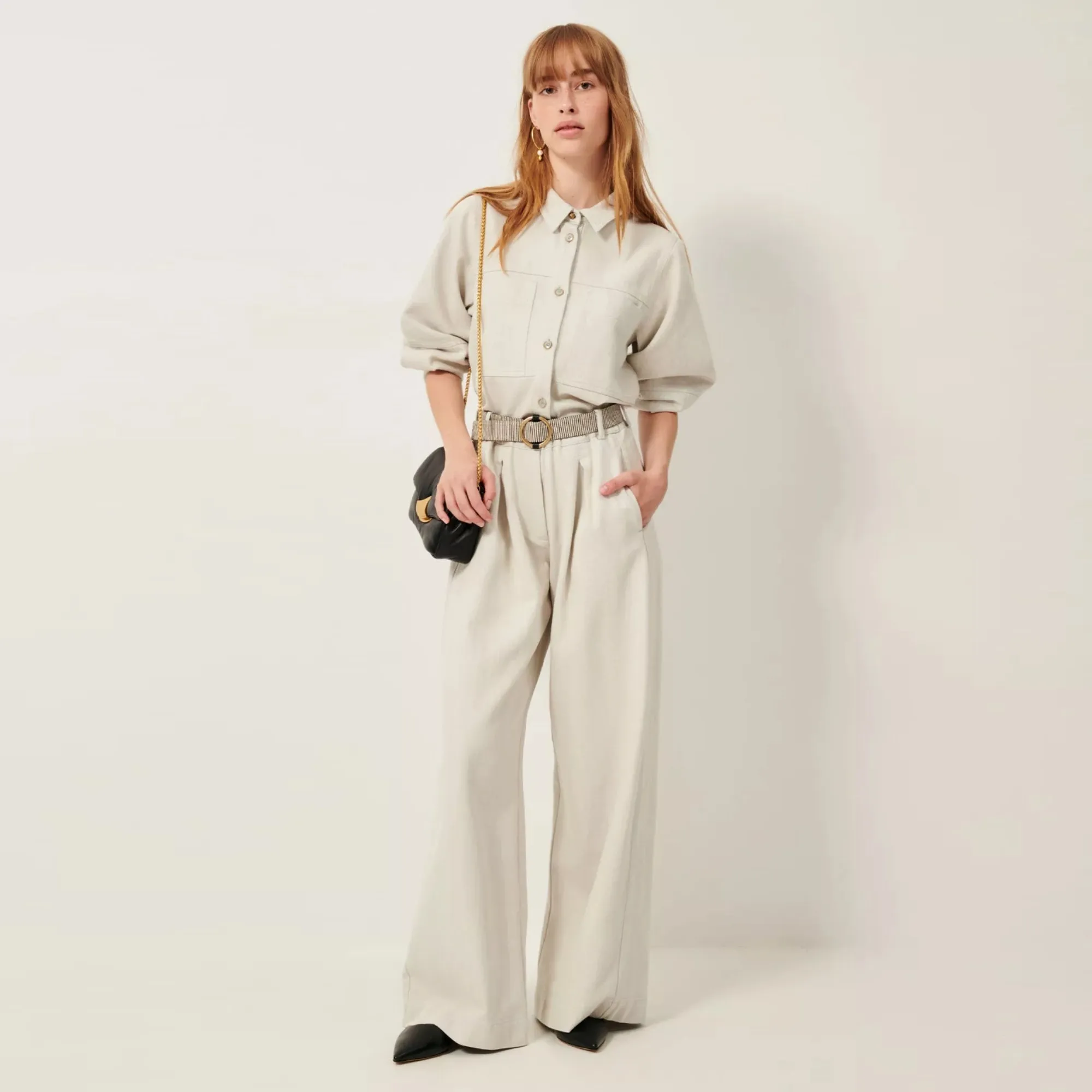 Leone Overshirt Puff Sleeve (Icy)