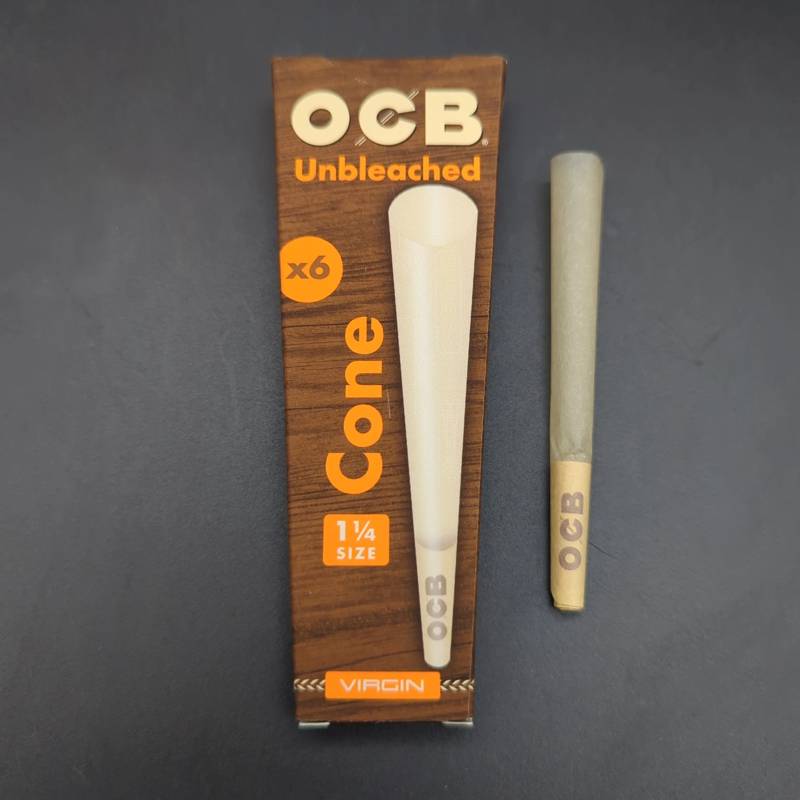 OCB Virgin Cones 1 1/4 - 6 Pack