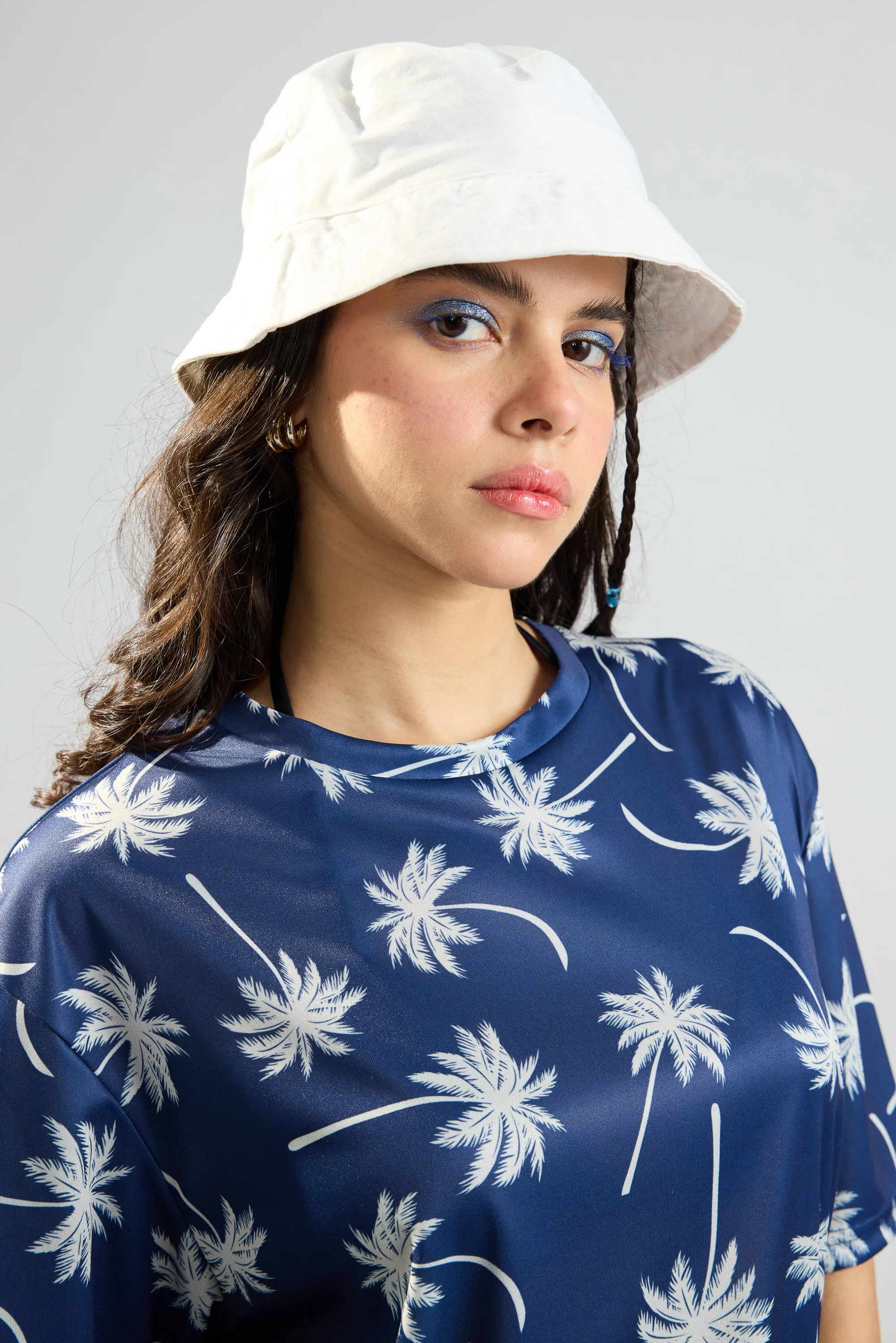 Printed Women's T-Shirt- Coconut Trees
