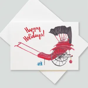  Rickshaw  Happy Holidays Card