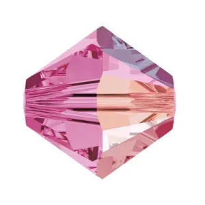 Swarovski 5mm Bicone - Rose AB (10 Pack) XILION
